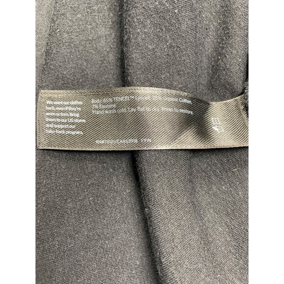 Eileen Fisher Short Sleeve Sweater Women's Size M Black Layering Old Money - Picture 7 of 7